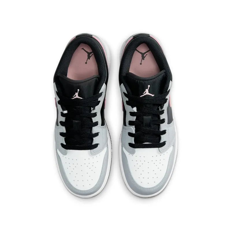 Jordan 1 Low Black Grey Pink (GS) (553560-062)