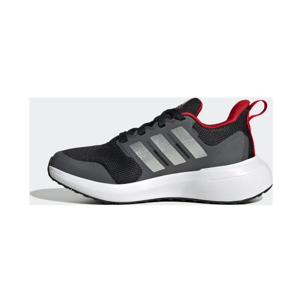 Adidas FortaRun 2.0 Cloudfoam Lace Core Black / Silver Metallic / Better Scarlet (HP5436)