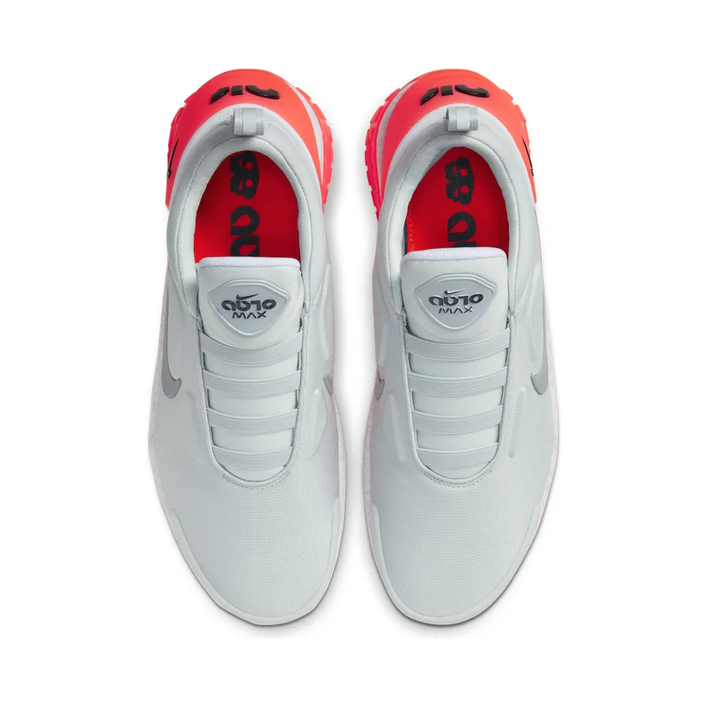Nike Adapt Auto Max Silver “Pure Platinum / Bright Crimson / Black / Particle Grey” (CW7272-002)