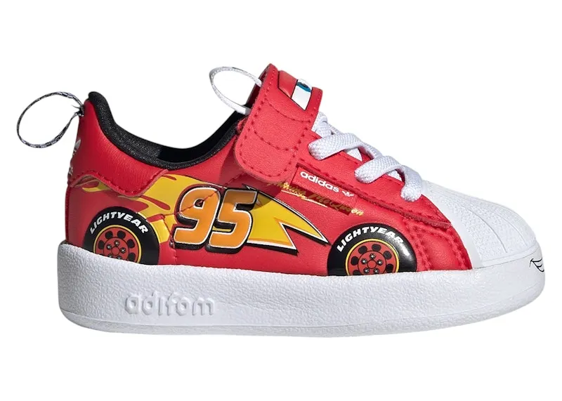 adidas adiFOM Superstar 360 Disney Pixar Cars Lightning McQueen (JR3754)