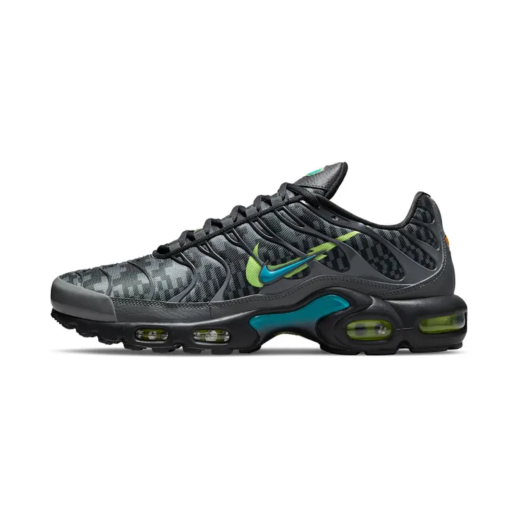 Nike Air Max Plus “Smoke Grey / Lime Glow / Off-Noir / Aquamarine” (DJ6896-070)
