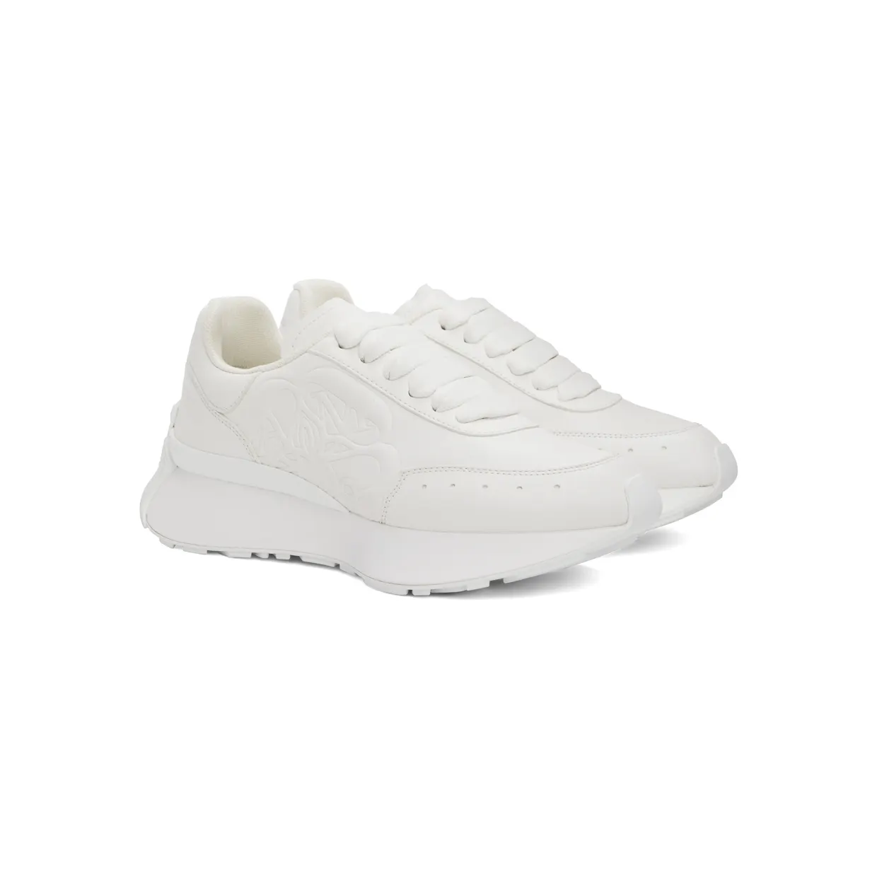 Alexander McQueen White Sprint Sneakers (687995WIC94) (4)