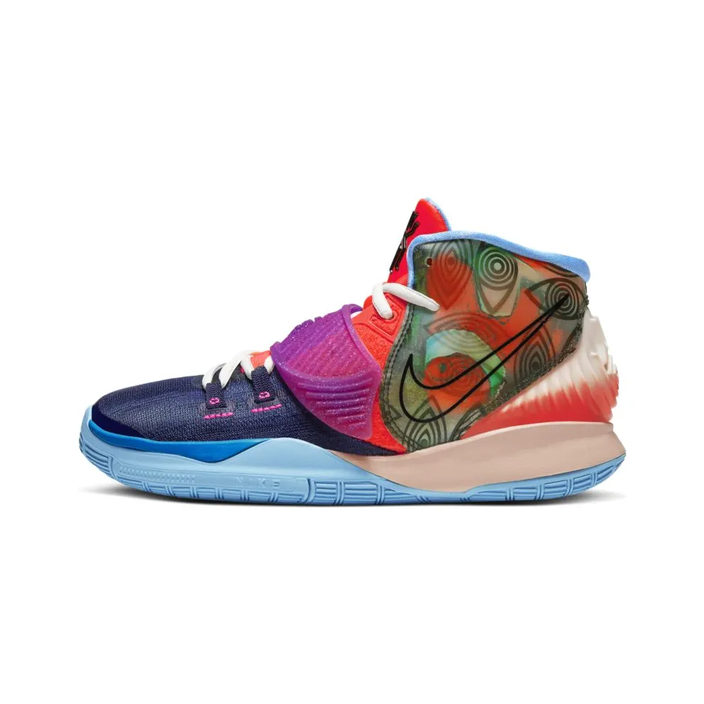 Nike Kyrie 6 Preheat Collection Heal the World (GS) Midnight Navy/Bright Crimson-University Blue-Black (CV5574-403)