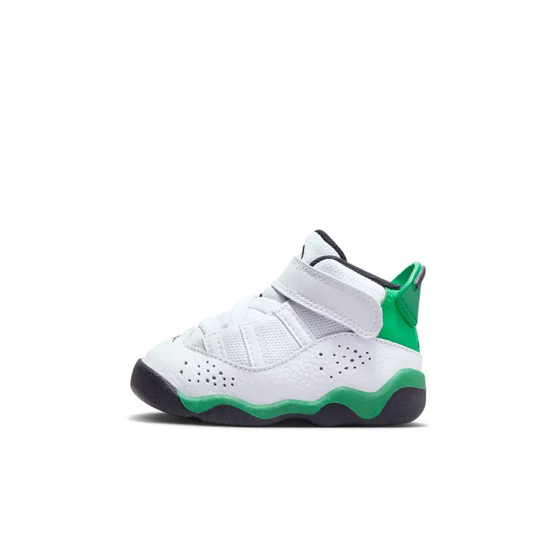 Jordan 6 Rings White Black Lucky Green (323420-131)