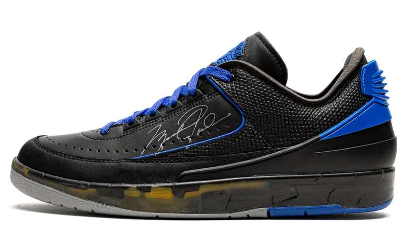 Air Jordan 2 x Off-White Retro Low SP Black Blue (DJ4375-004)