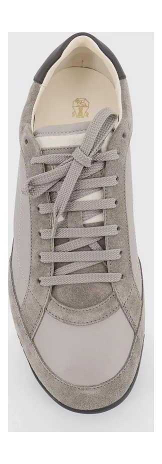 Brunello cucinelli Leather Sneakers Smoke Grey (MZUKOKA348CYL24) (3)