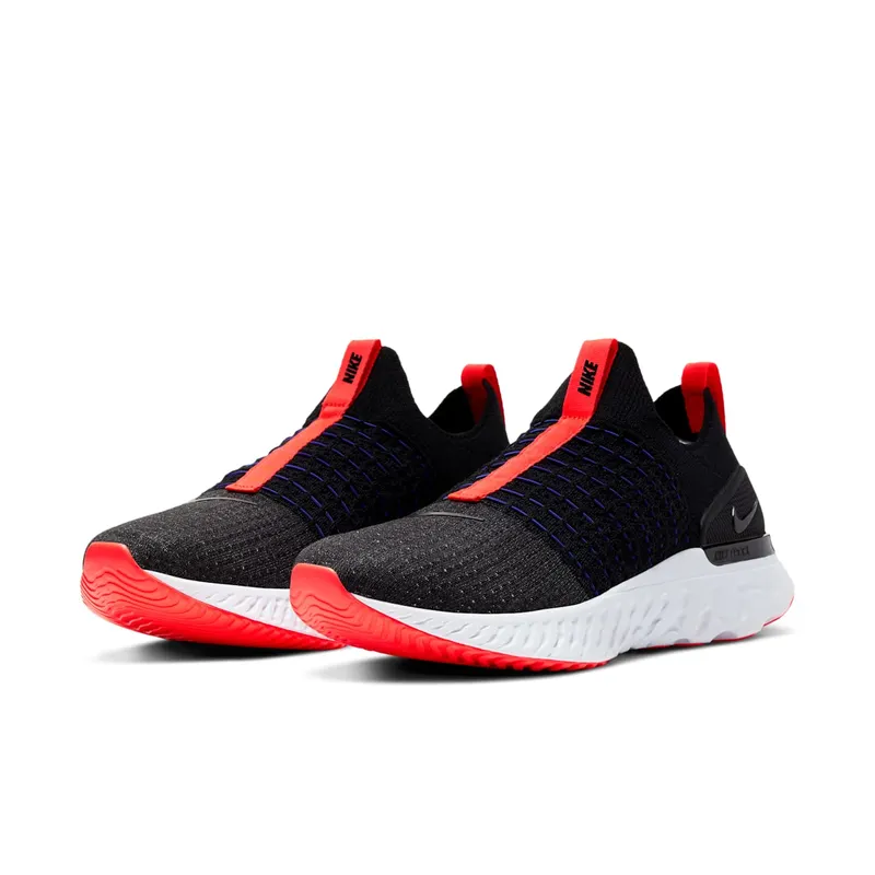 Nike React Phantom Run Flyknit 2 Black Bright Crimson (DD8352-001)
