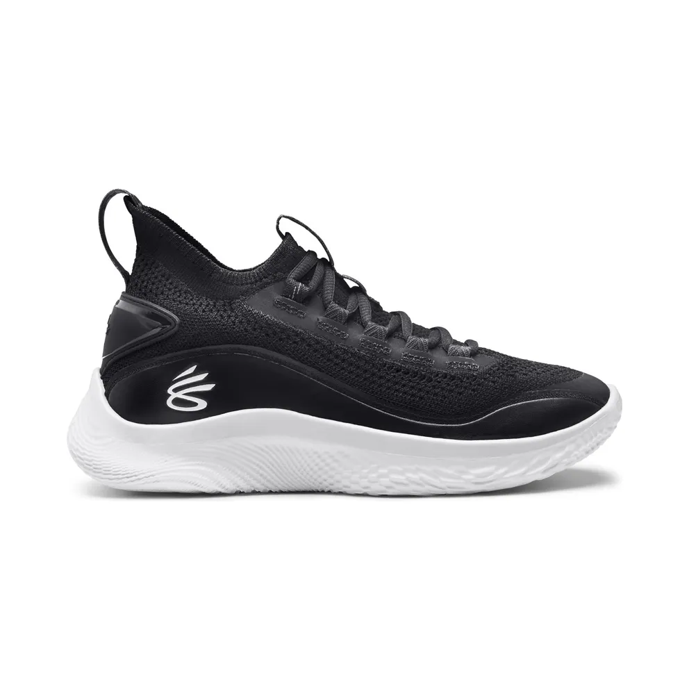 Under Armour Basketball Shoes Grade School Curry Flow 8 Black (3023527-002)