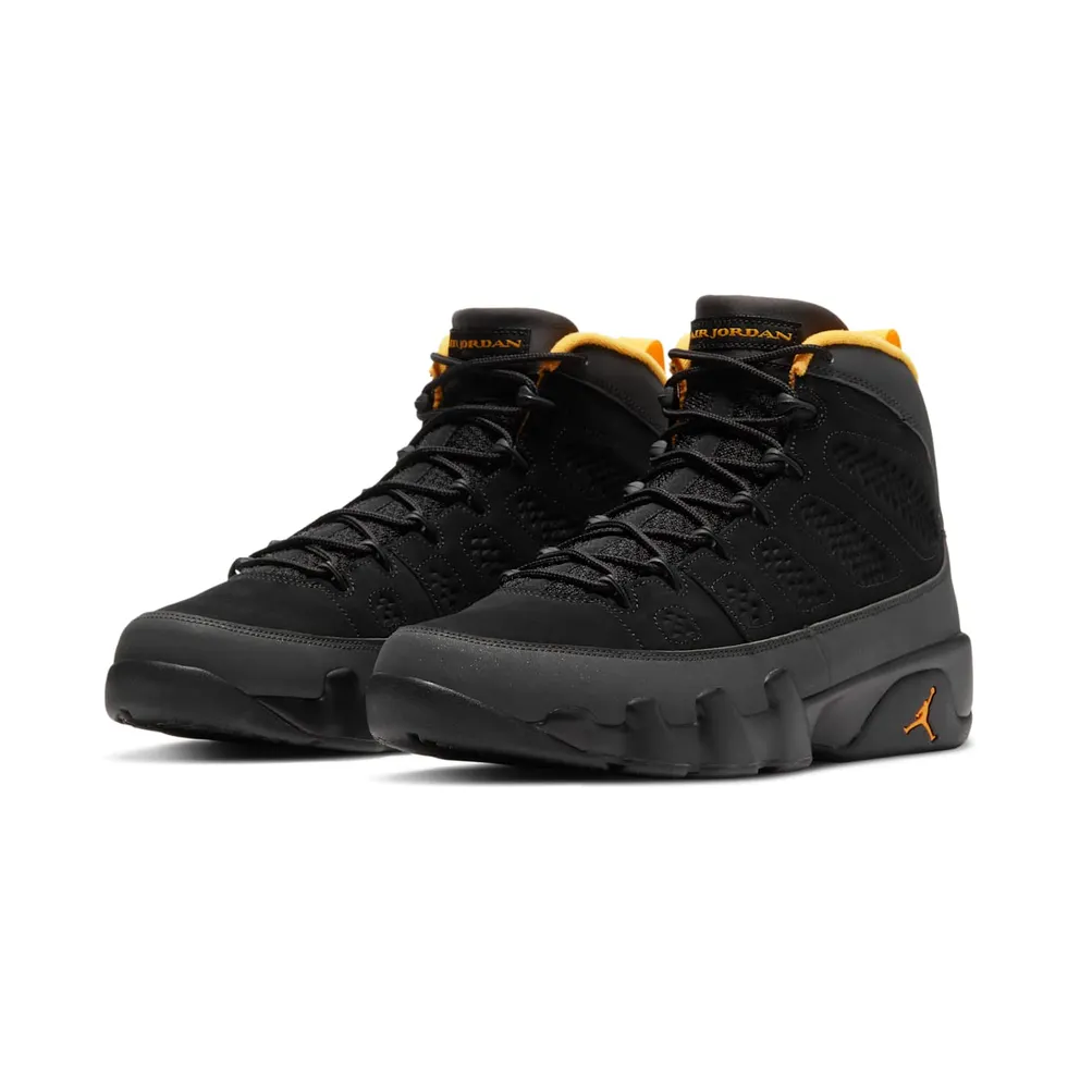 Jordan 9 Retro Dark Charcoal University Gold Black/Dark Charcoal-University Gold (CT8019-070)