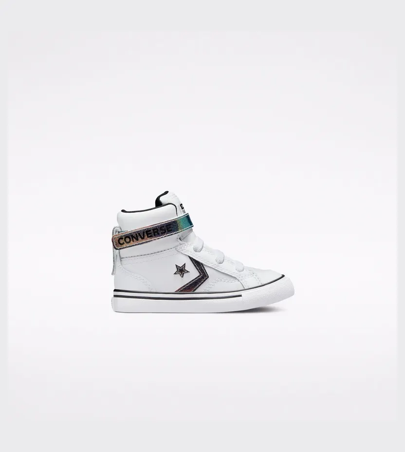 Converse Iridescent Glitter Pro Blaze Wit/zwart/wit (771534C)