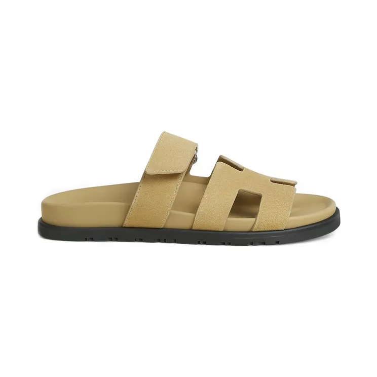 Hermes Chypre Sandal Beige Albâtre Suede Goatskin (H222297Z-VD350)