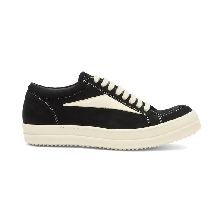 Rick Owens Vintage Low Suede Black Milk (RU01F2897-LVSLCO-911)