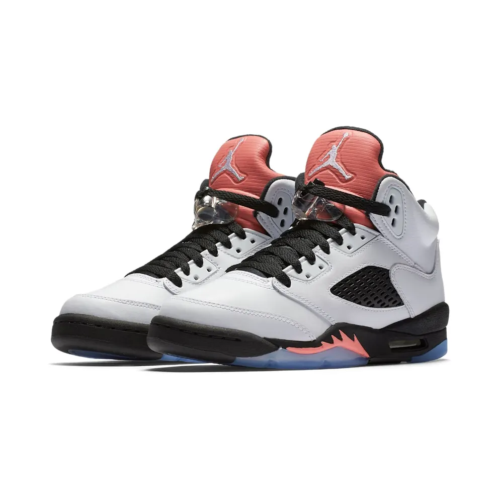 Jordan 5 Retro Sunblush (GS) White/White-Sunblush-Black (440892-115)