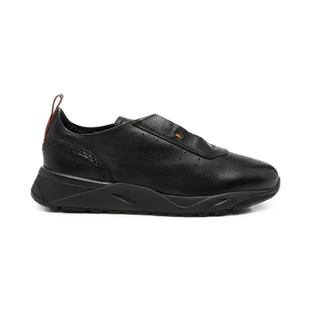 Santoni Innova aus Wildleder – Black (MBIM22073NERPEVU)