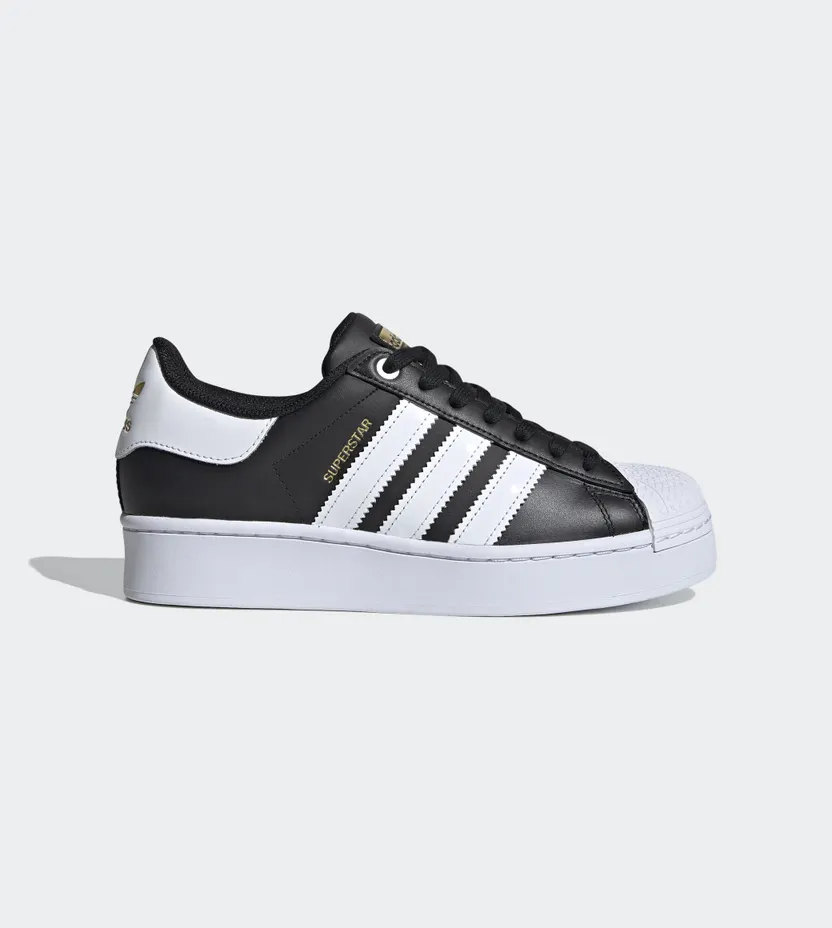Adidas Superstar Bold Core Black Core Black/Cloud White/Gold Metallic (FV3335)