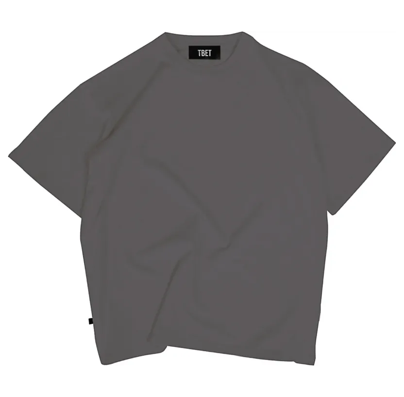 TBET – Oversize Blank – T-Shirt-kurzarm (N-CR07-moon)