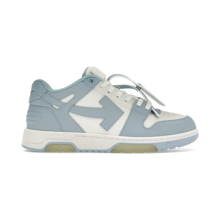 Off-White Out Of Office Calf Leather White Baby Blue (OMIA189C99-LEA007-0140)