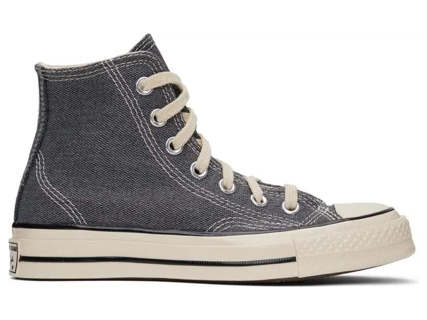 Converse Gray Triple Stitch Chuck 70 Hi Sneakers (172816C)