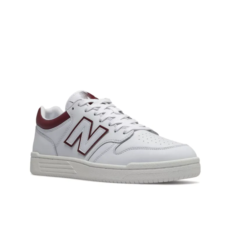 New Balance BB480 LDB White / Burgundy (BB480LDB)