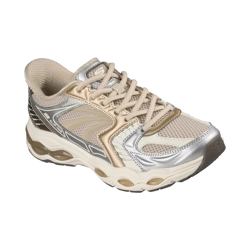 Skechers Slip-ins: Skech-Gel – Retro Pulse Sneaker Natuurlijk/Gold