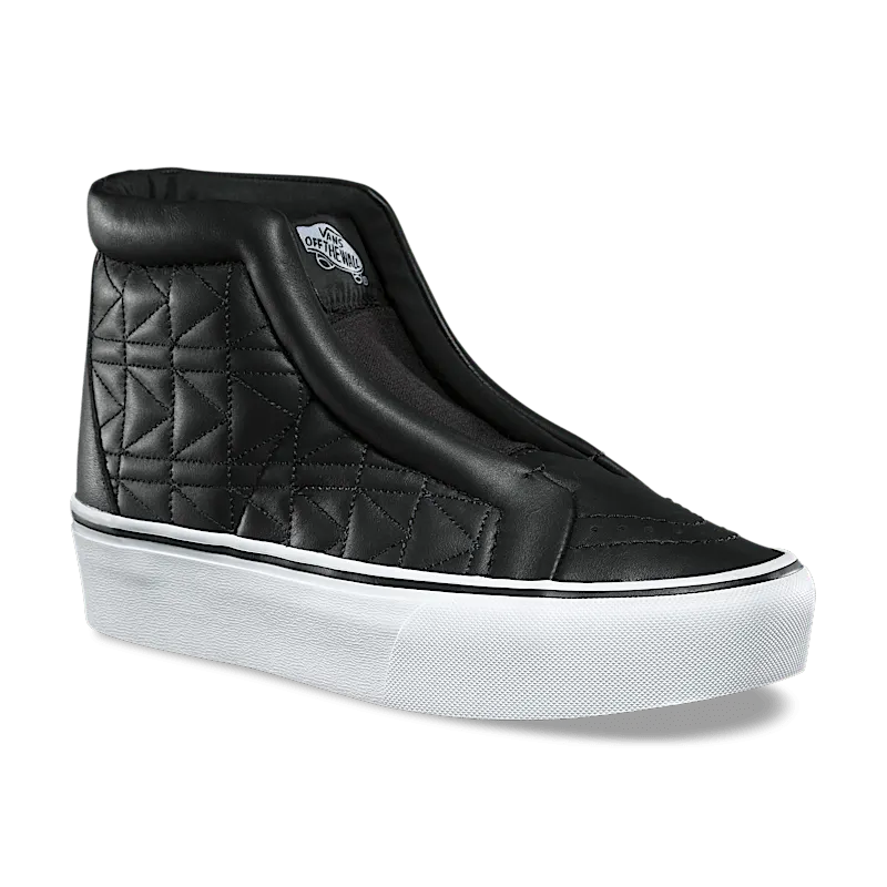 Vans Sk8-Hi Laceless Platform Karl Lagerfeld Quilt Black Black/White (VN0A3DQ7OEL)