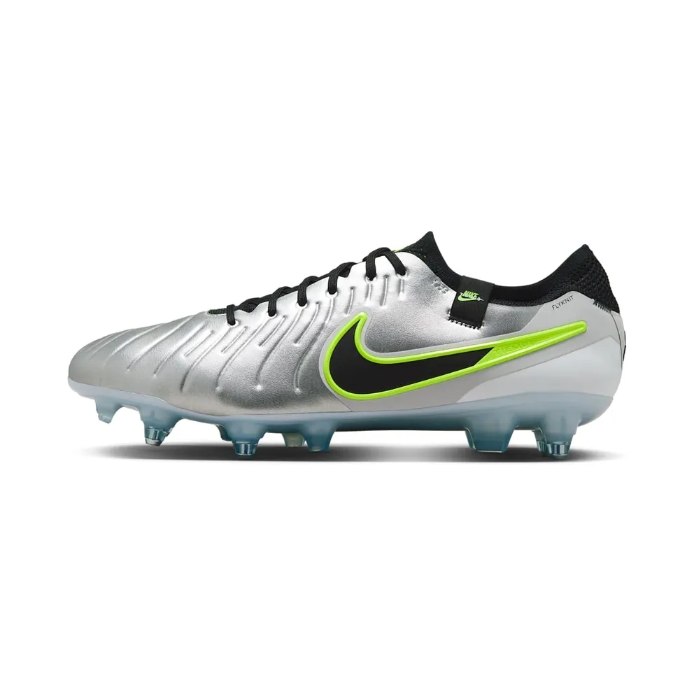 Nike Tiempo Legend 10 Elite SG-Pro AC Metallic Silver Volt Black (DV4329-001)