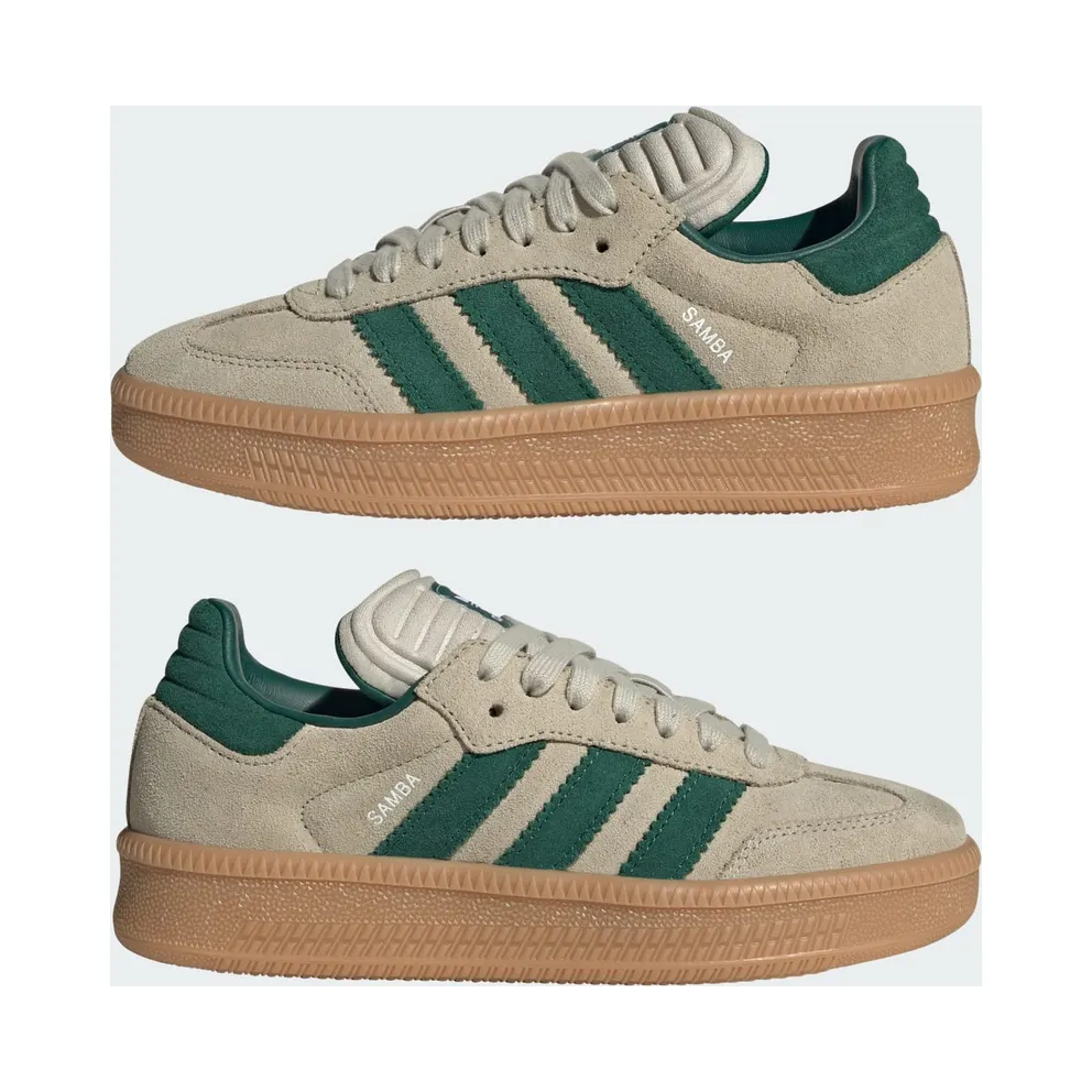 Adidas Samba XLG Kids Putty Grey / Collegiate Green / Gum (JQ9886)