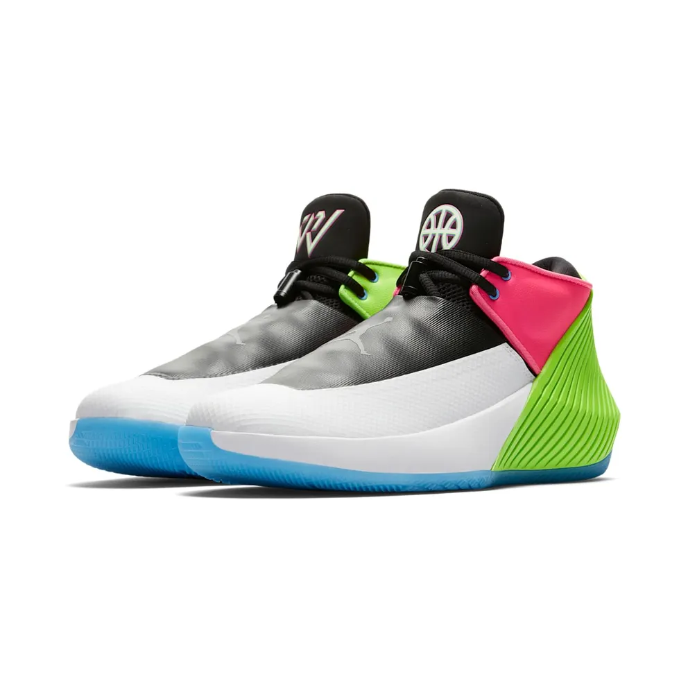 Jordan Why Not Zer0.1 Low Quai54 (2018) White/Metallic Silver-Black (AT9190-100)
