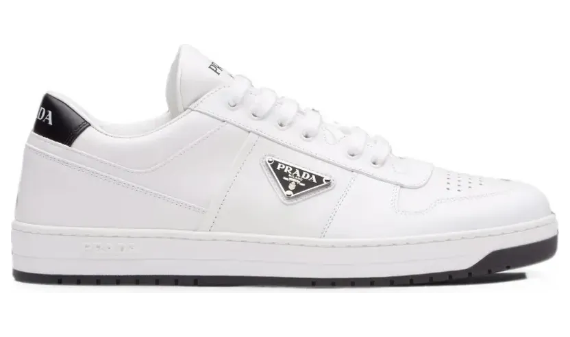 Prada Downtown leren sneakers – Wit (2EE3643LJ8)