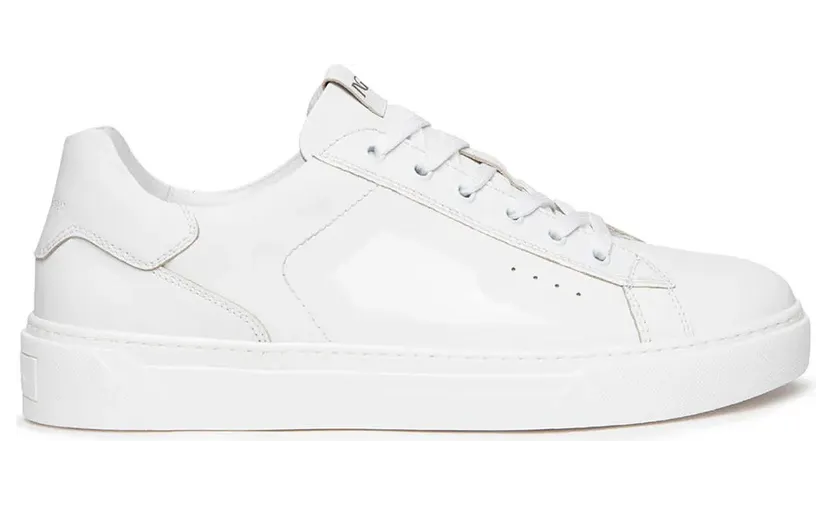 Nerogiardini – Italiaanse Stijl Leren Sneakers – Heren – Schoenen – Wit (E400240U-707)