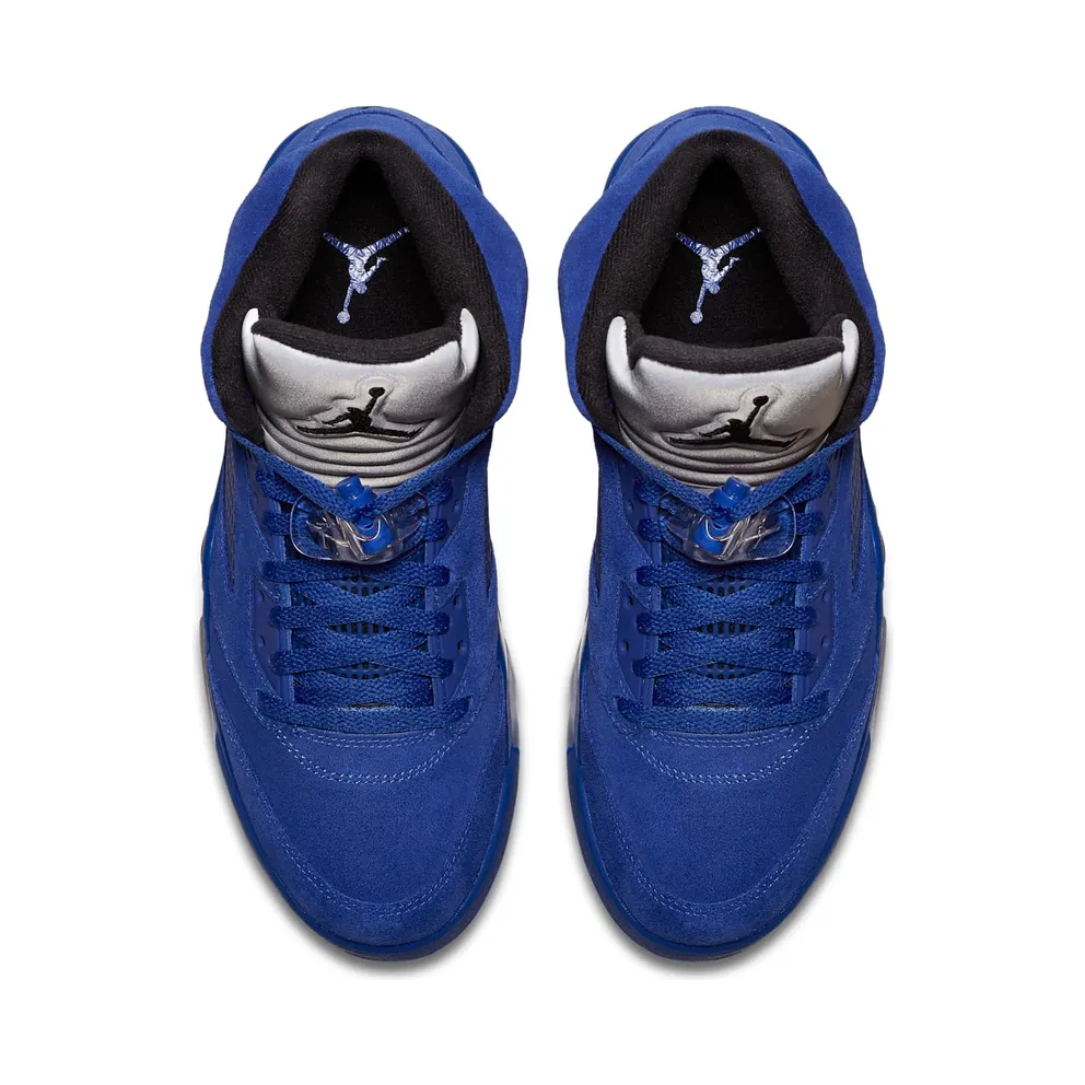 Jordan 5 Retro Blue Suede Game Royal/Black (136027-401)