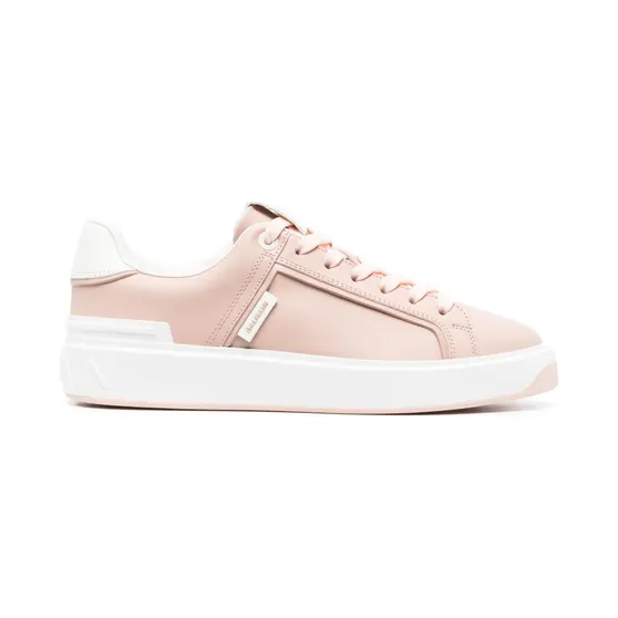 Balmain B-Court leren “Pink” (AN0VI712LTPB)