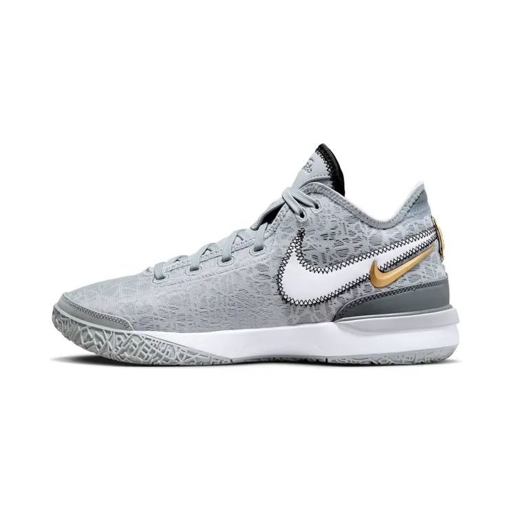Nike Zoom LeBron NXXT Gen Wolf Grey Metallic Gold “Wolf Grey / Iron Grey / Black / White” (DR8784-004)