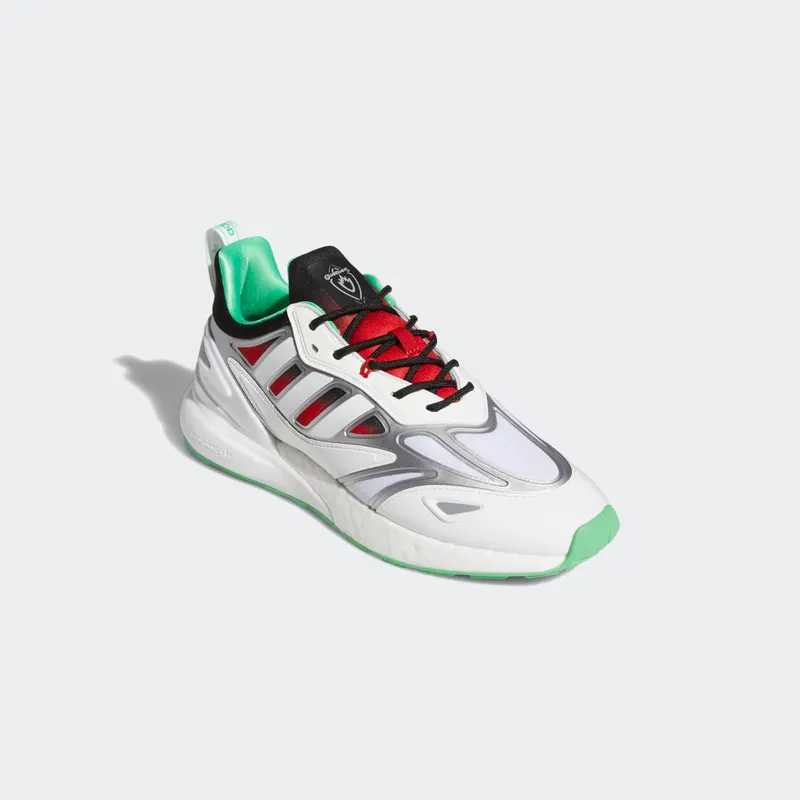 adidas Gamora ZX 2K Boost Silver Metallic / Cloud White / Scarlet (GX1205)