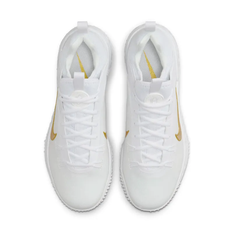 Nike Huarache 9 Elite TF Low LAX White Metallic Vivid Gold (FN0310-100)