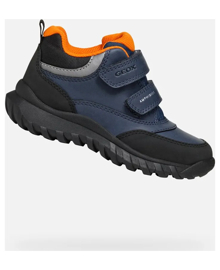 Geox sneaker Blauw/Oranje (J46L0B0MEMSC0057)