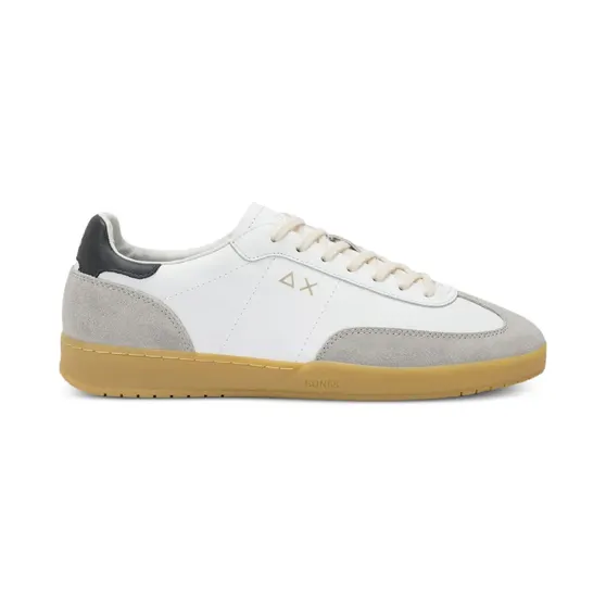 Sun68 California Sun leren met vlakken “White” (Z361430106)
