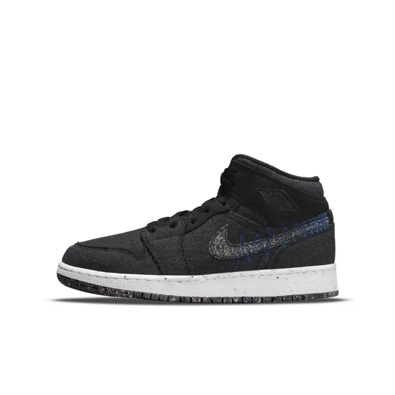 Jordan 1 Mid SE Crater Black (GS) (DM4334-001)
