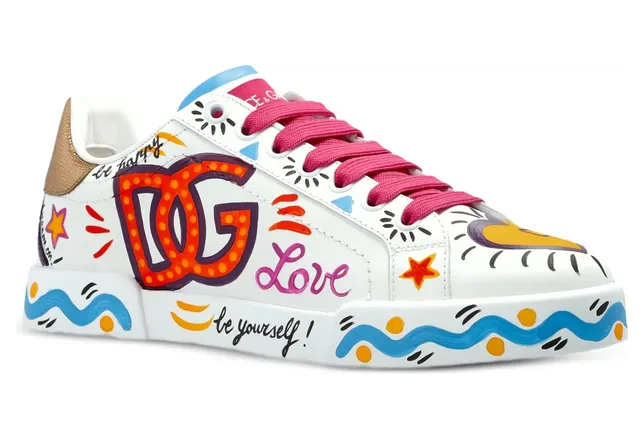 Dolce & Gabbana Logo-print Leather “White” (CK2464 A3L79 8M541) (3)