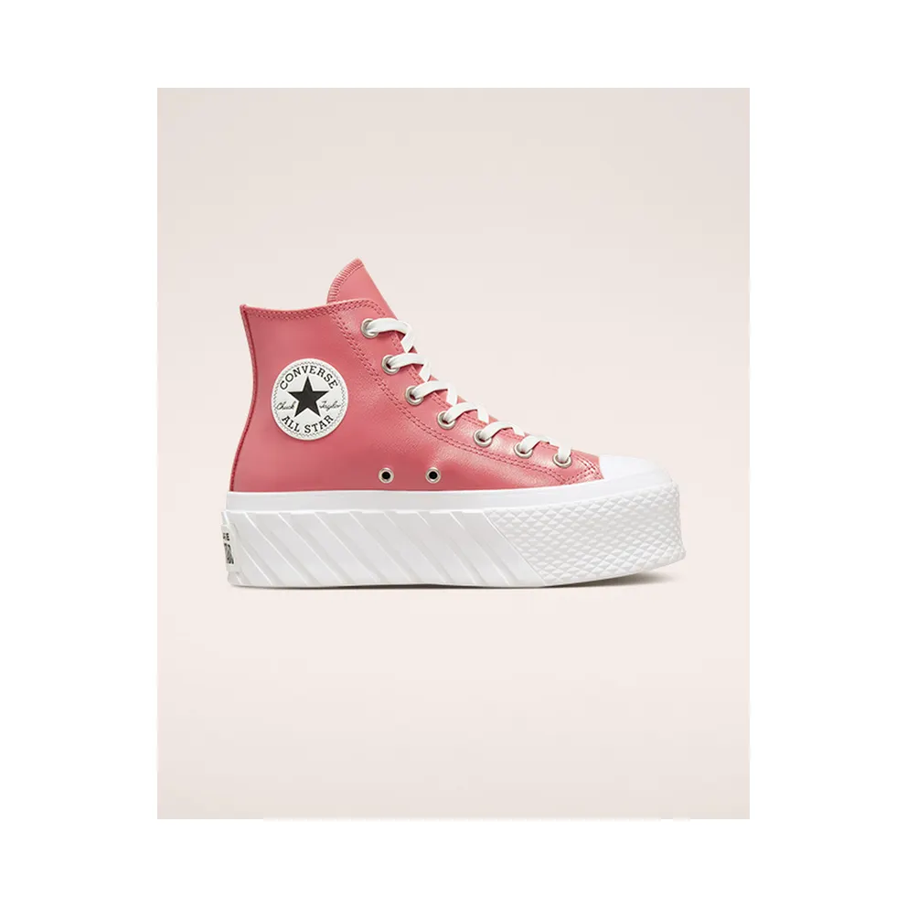 Converse Chuck Taylor All Star Lift 2X Platform Iridescent Leather Madder Pink/vintage White