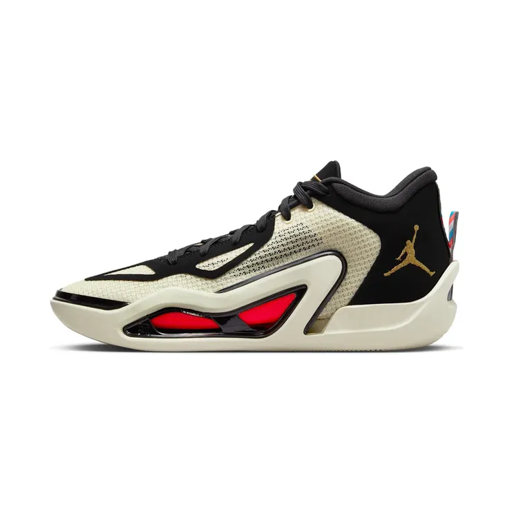 Jordan Tatum 1 Barbershop “Coconut Milk / Black / Laser Blue / Metallic Gold” (DX5571-180)