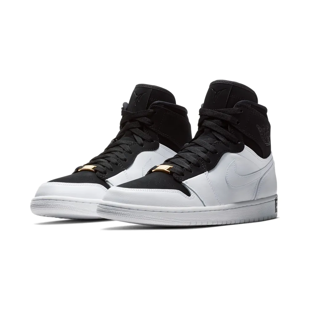 Jordan 1 Retro High Equality Black History Month (2018) Black/Black-White-Metallic Gold (AQ7474-001)
