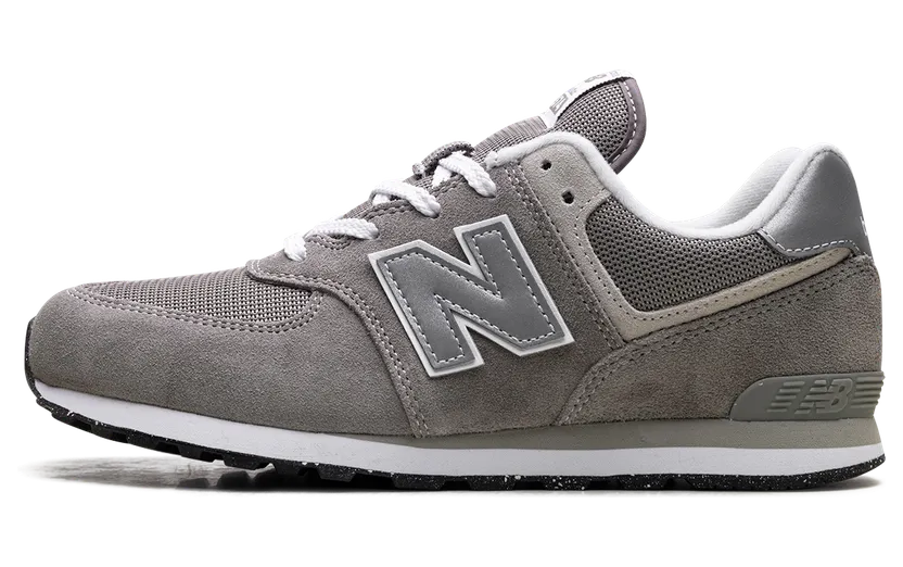 New Balance Kids Grey 574 Big Kids Sneakers (GC574EVG)