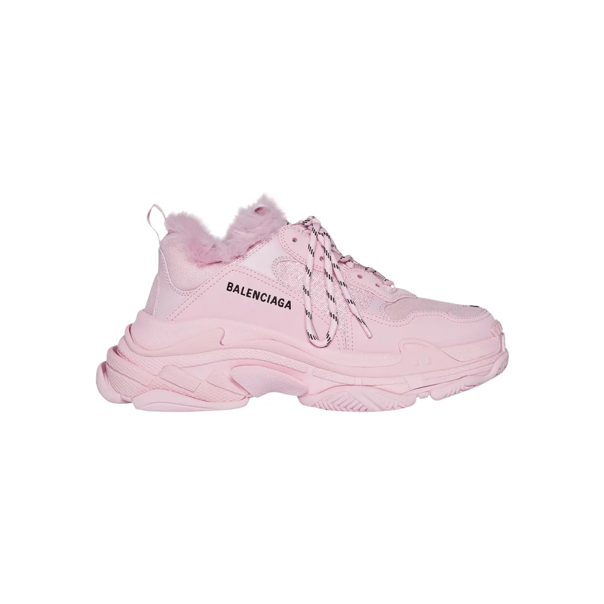 Balenciaga Triple S Fake Fur Pink (W) (668562W3CQ55000)
