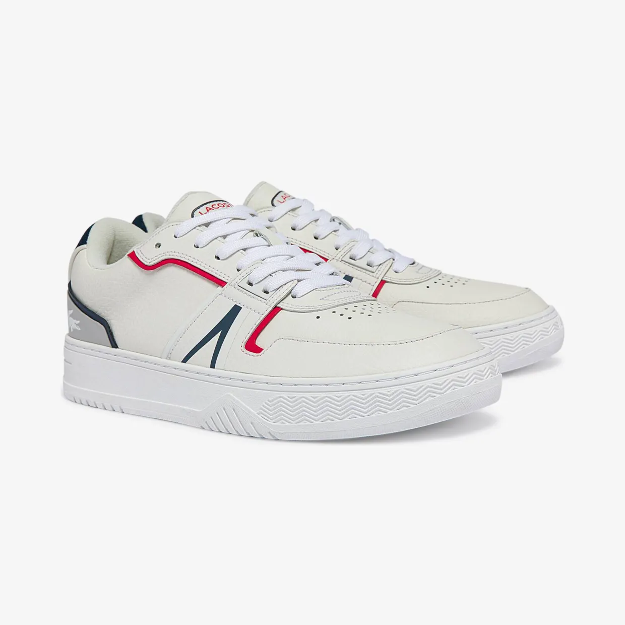 Lacoste L001 White / Navy / Red – “White” (42SMA0092_407) (2)