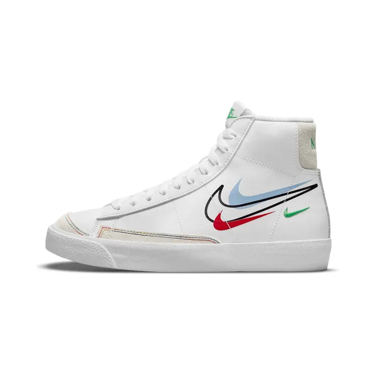 Nike Blazer Mid ’77 “White / Aluminium / Black / Light Green Spark” (DM9475-100)