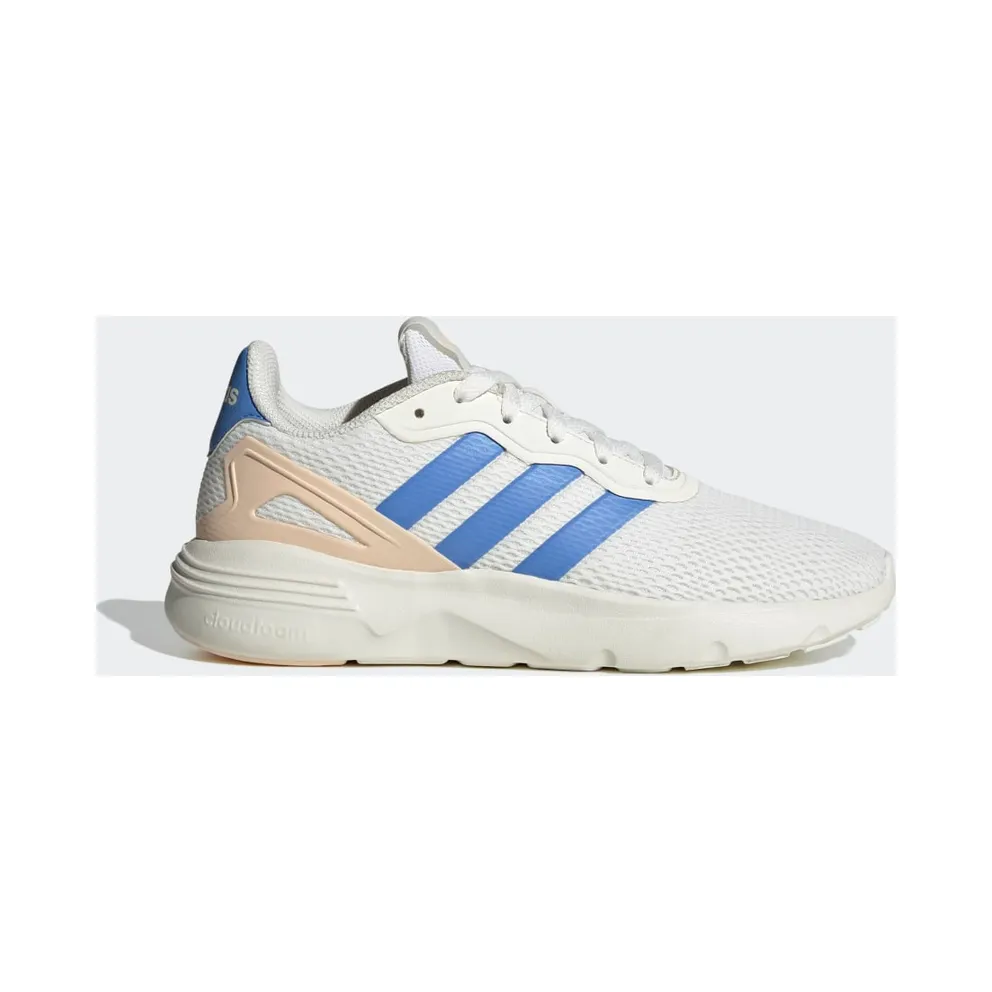 adidas Nebzed Cloudfoam Lifestyle Running Schuh Core White / Blue Fusion / Bliss Orange (HP7861)