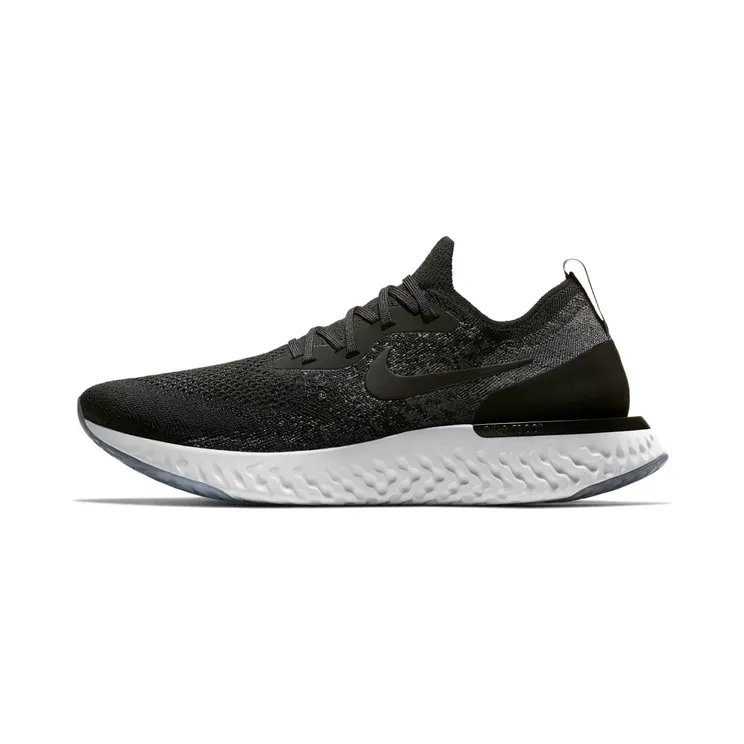 Nike Epic React Flyknit “Black / Dark Grey / Pure Platinum / White” (AQ0067-001)