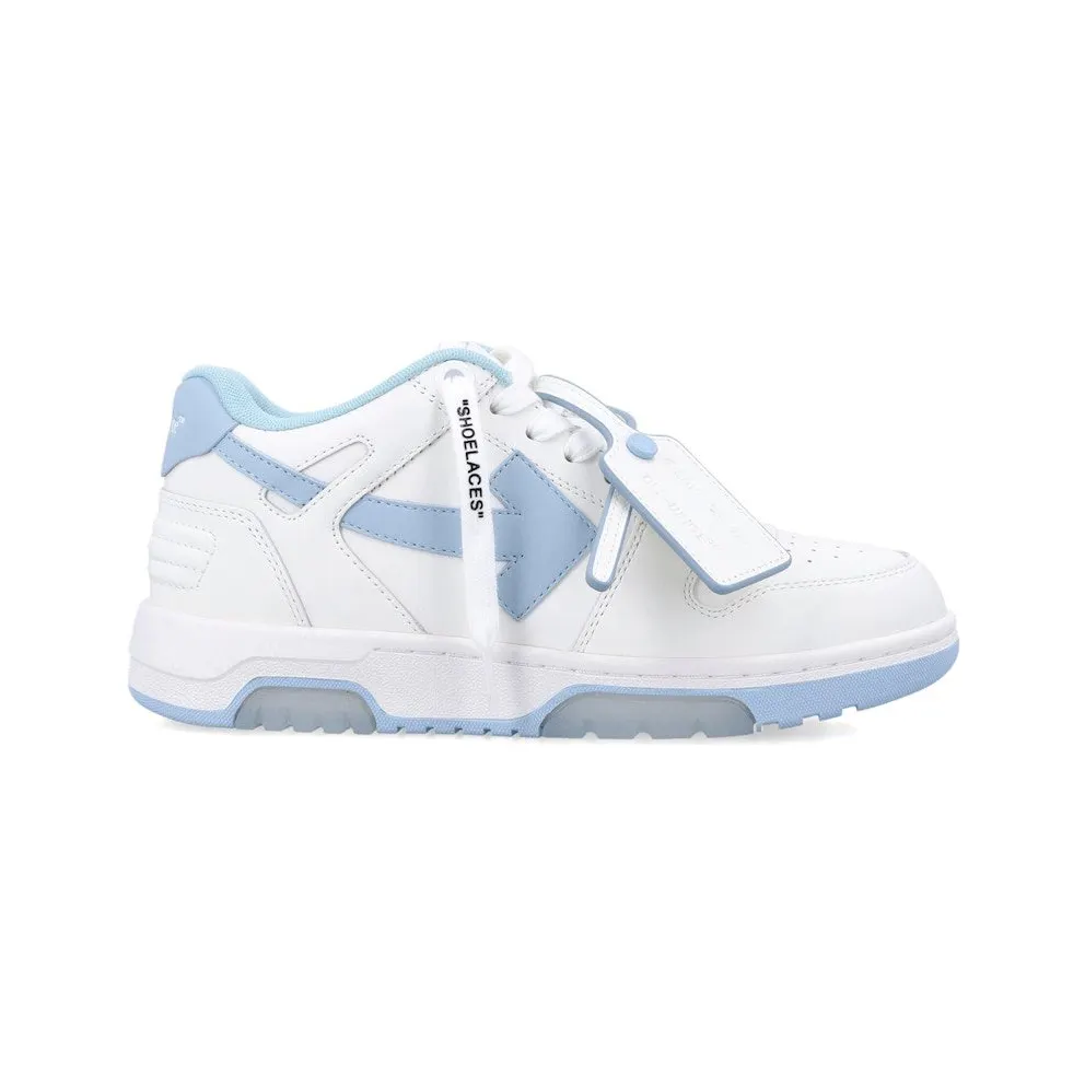OFF-WHITE Out Of Office OOO Low Tops White Light Blue (OWIA259C99LEA0180140)