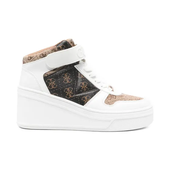 Guess Usa Rubeka 4G met plateauzool “White” (FLFRUKFAL12BEIBR)